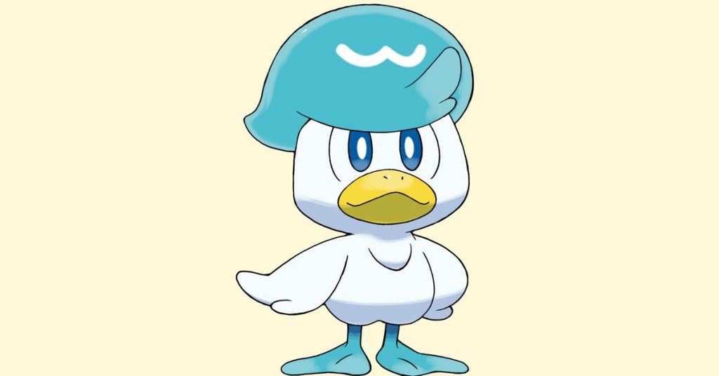 Os fãs de Pokémon estão brincando que o novo arrivista, Quaxly é na verdade o Pato Donald