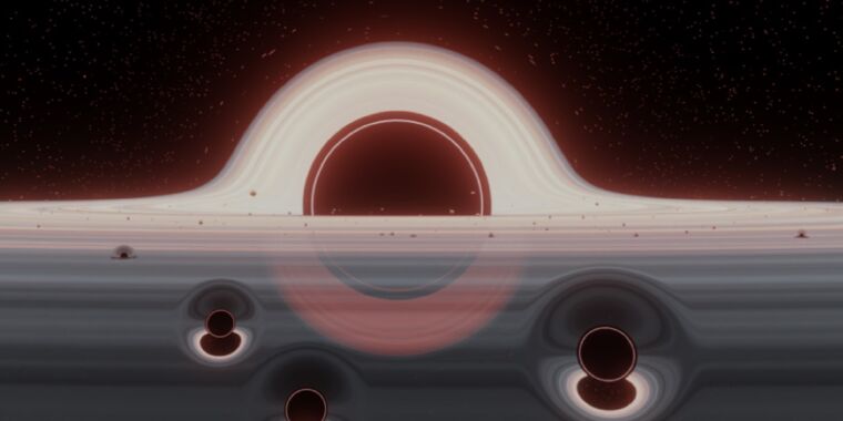 Buraco negro 'pool' pode explicar aspectos estranhos da fusão de buracos negros de 2019