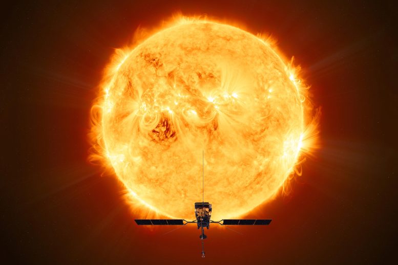 ESA Solar Orbiter Facing Sun