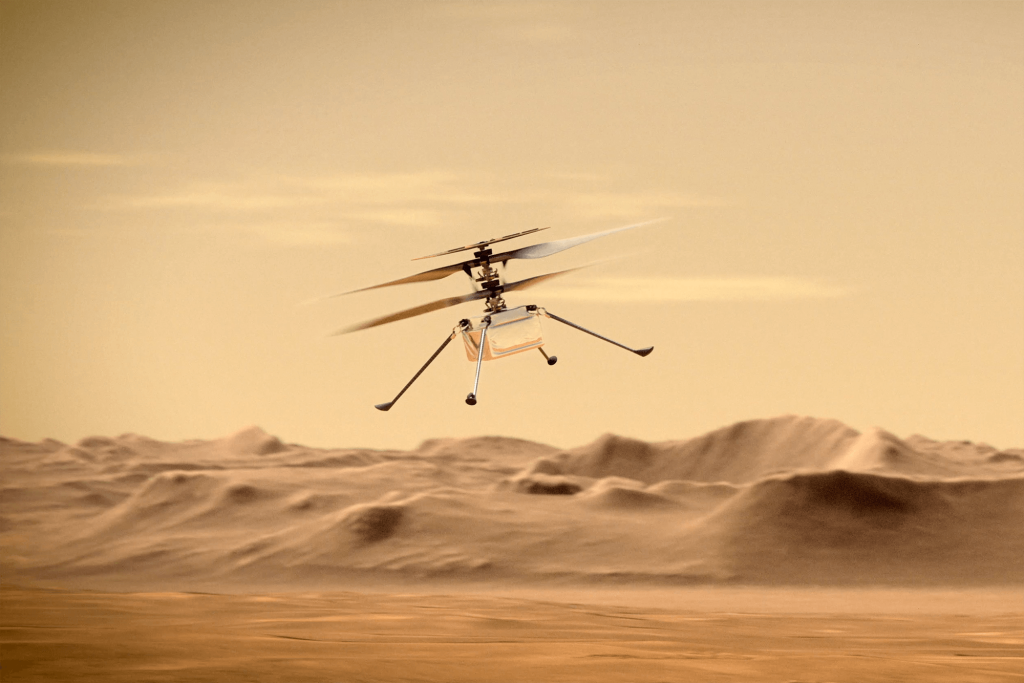 A engenhosidade do helicóptero de Marte atinge o voo número 23 e não pode ser parado