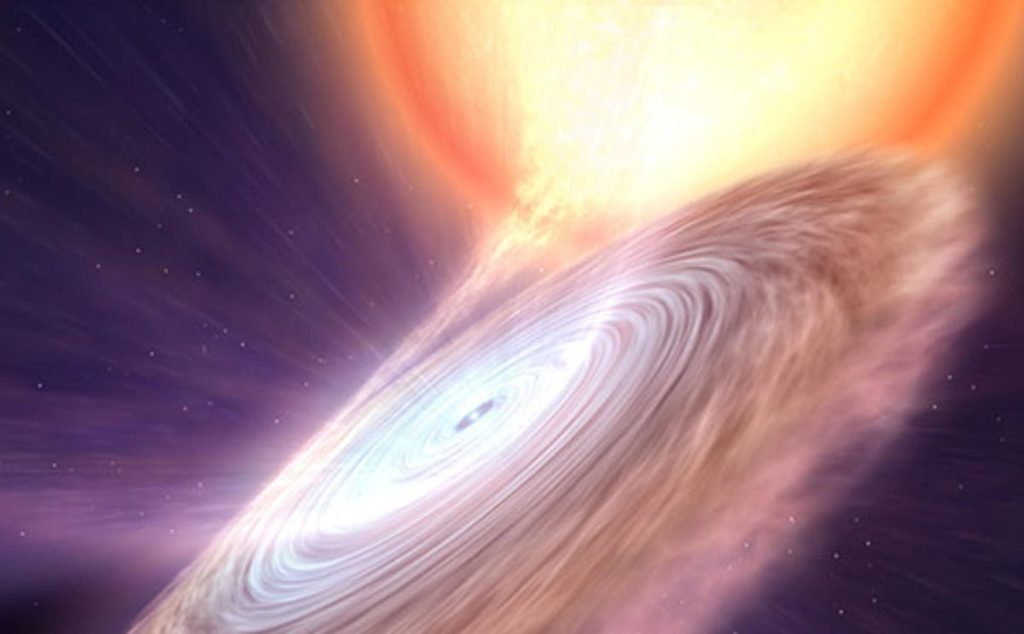Um 'forte vento quente' foi visto soprando pelo cosmos depois que uma estrela de nêutrons destruiu sua vizinha