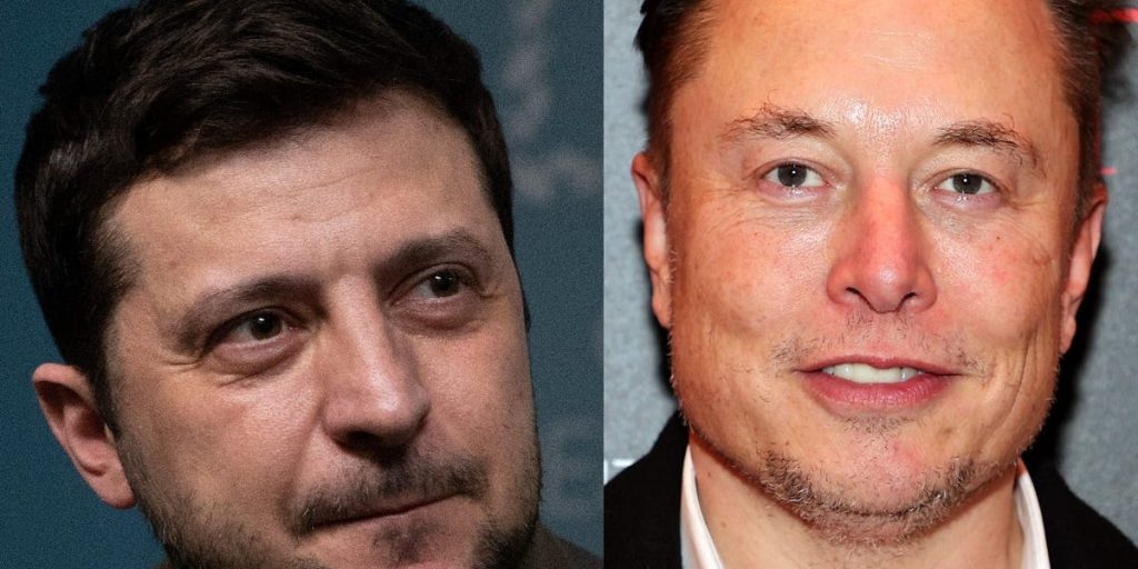 Zelensky agradeceu a Elon Musk por enviar sistemas Starlink para a Ucrânia