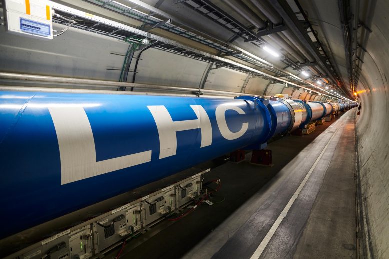 Túnel do LHC no ponto 1