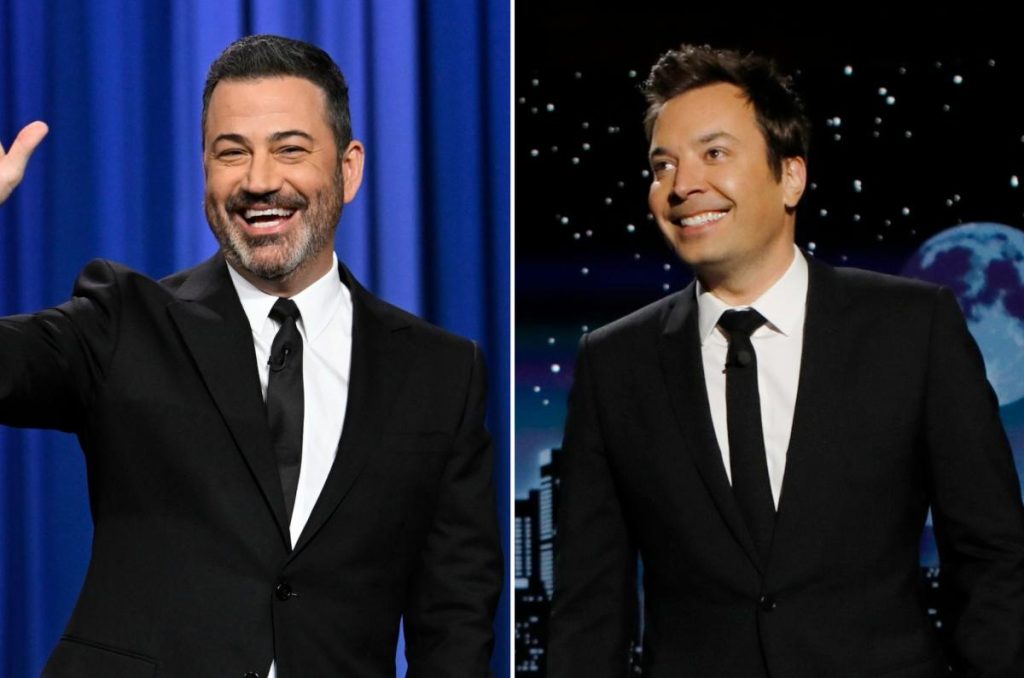 Jimmy Fallon e Jimmy Kimmel trocam festas tarde da noite para o Dia da Mentira