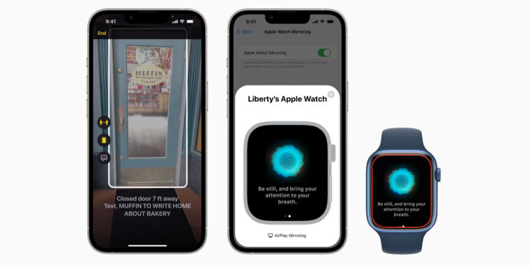 Apple detalha novos recursos do iPhone, como detecção de portas e anotações ao vivo