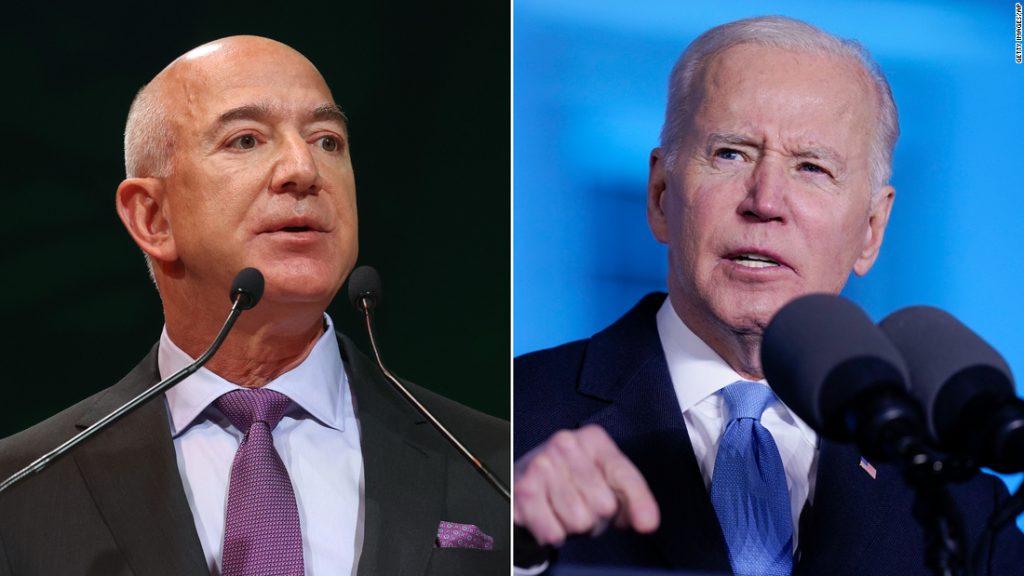Jeff Bezos critica Joe Biden no Twitter por inflação