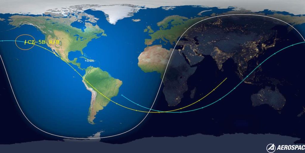 Enorme foguete chinês deve cair de volta à Terra hoje - Spaceflight Now