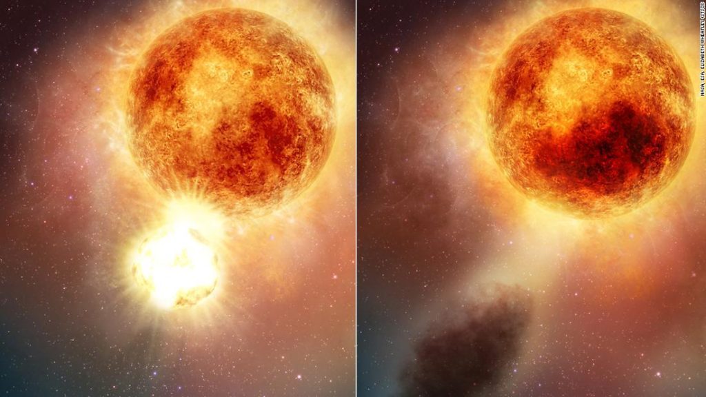 Betelgeuse teve uma erupção massiva sem precedentes