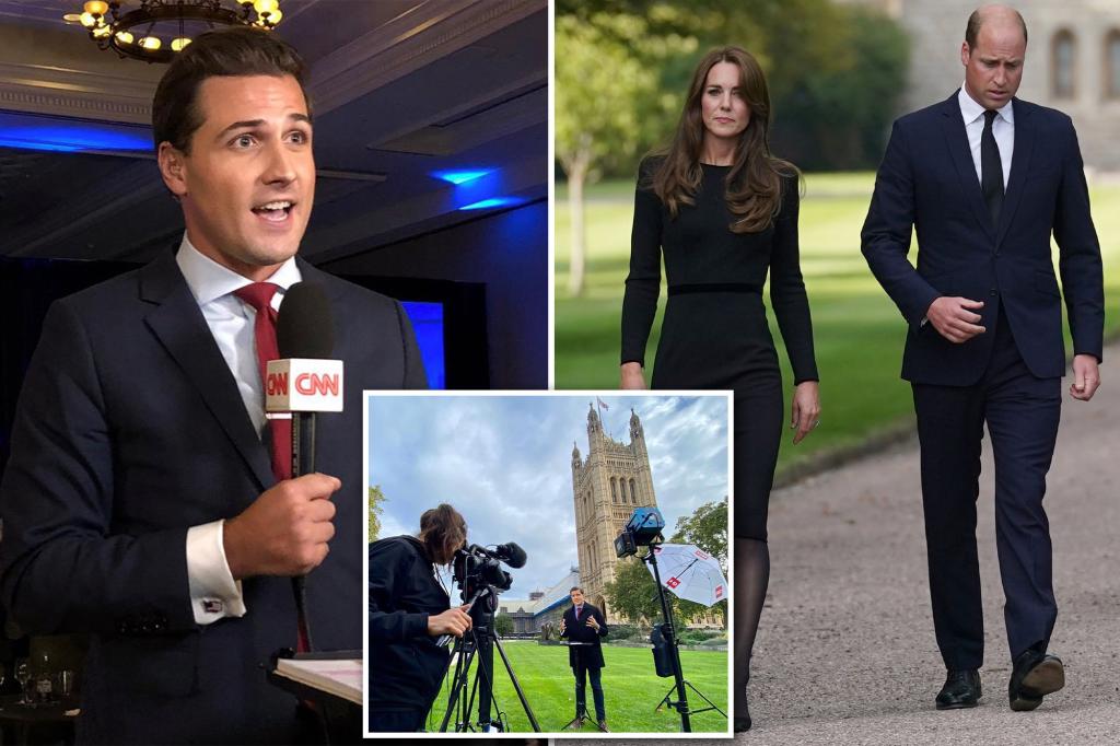 CNN criticada após príncipe William e Kate Middleton