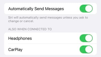 iPhone 14 Pro Settings Siri Auto Messaging
