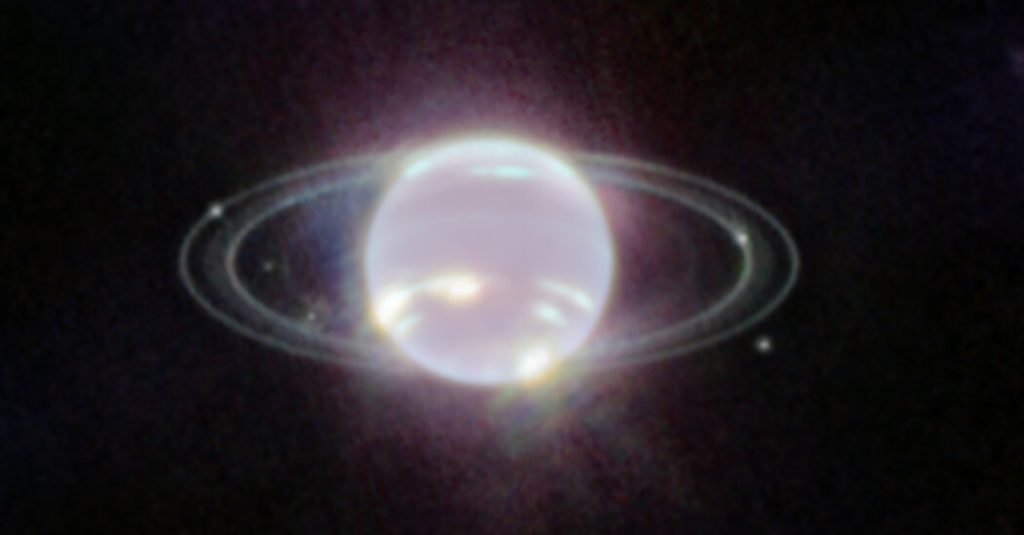 Veja fotos de Netuno com foco no telescópio Webb
