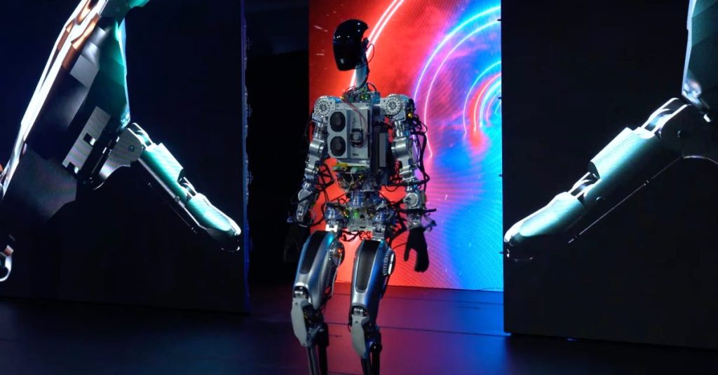 Tesla revela seu robô humanóide por menos de US$ 20.000