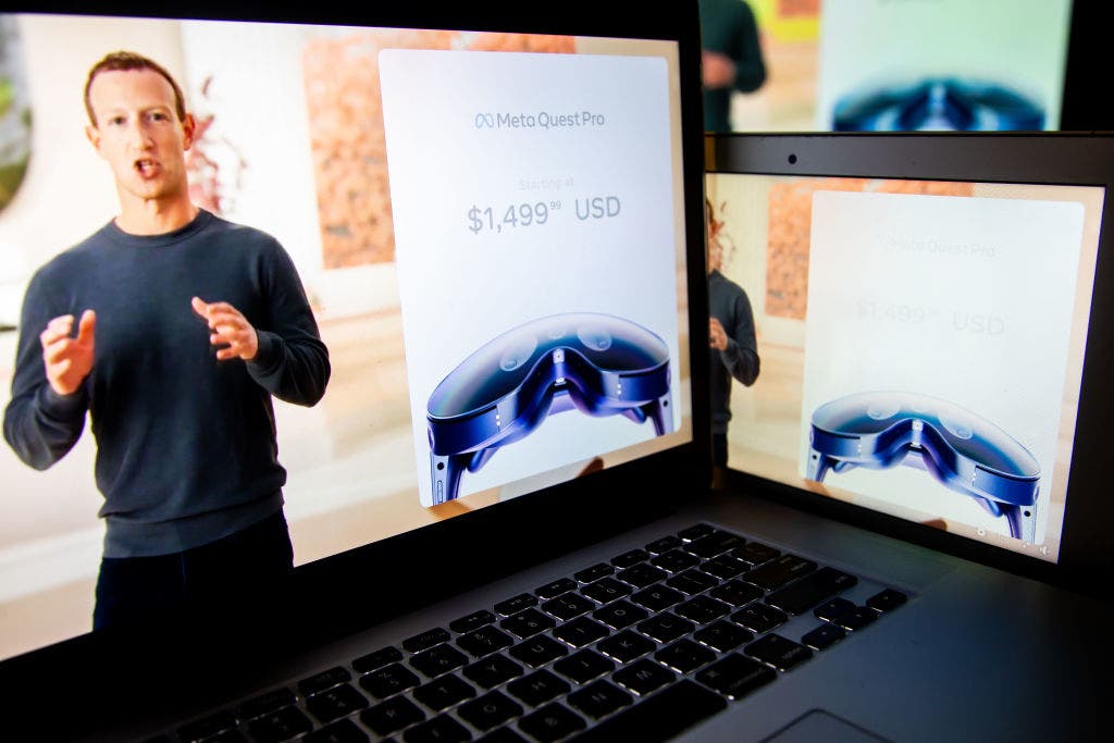 Meta, dona do Facebook, revela novos óculos de realidade virtual de US$ 1.500 voltados para empresas