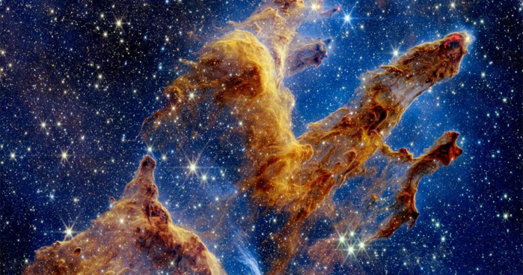 O Telescópio Espacial Webb revela 'Pilares da Criação' em novos detalhes impressionantes