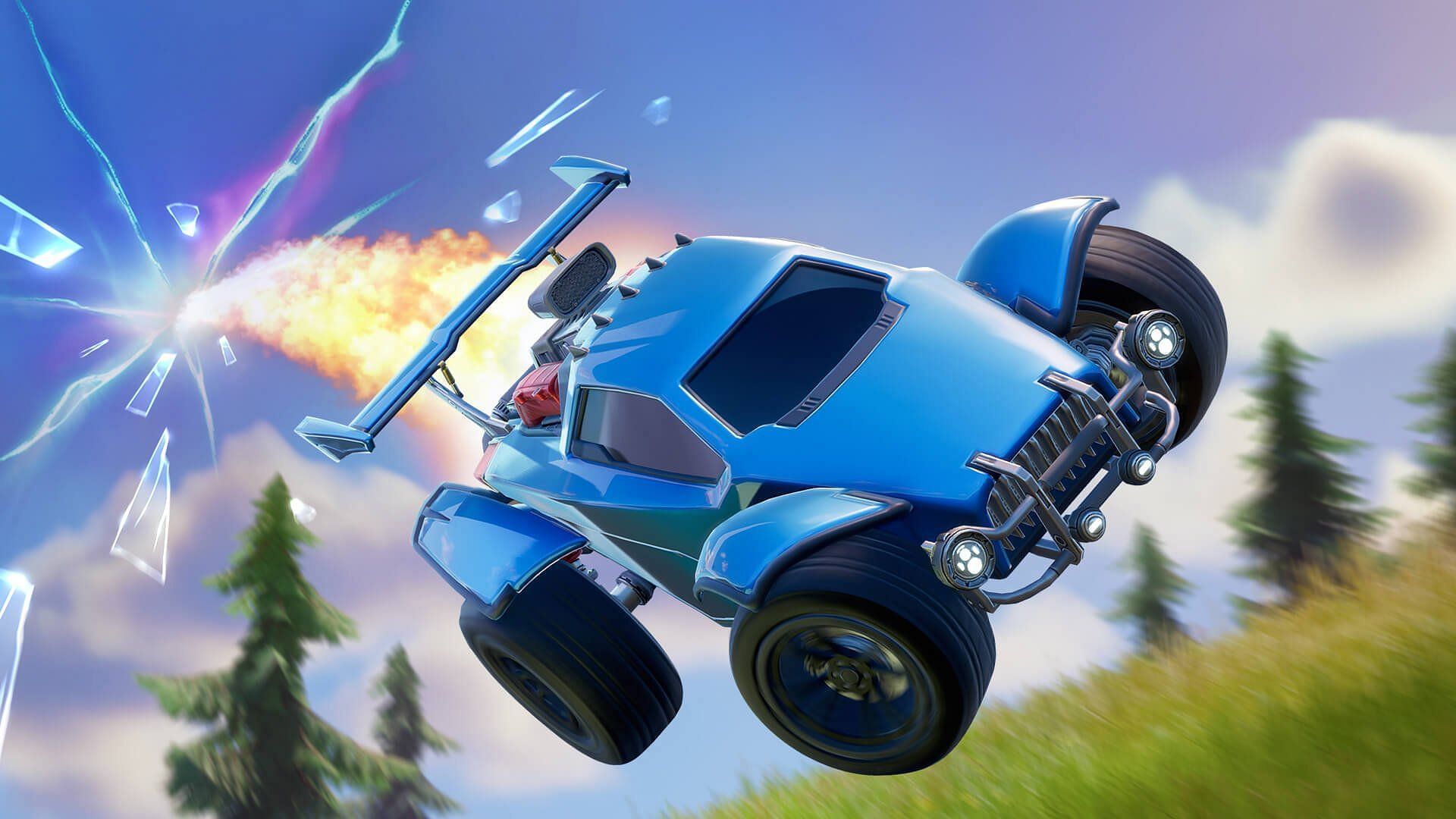 A Epic Games adicionará carros da Rocket League no Fortnite (Imagem via iFireMonkey/Twitter)