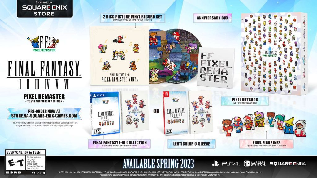 Série Final Fantasy Pixel Remaster chegando ao PS4 e Switch na primavera de 2023